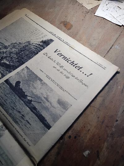 Deutsche Zeitung im Ostland  11. Oktober 1941 - Front Cover