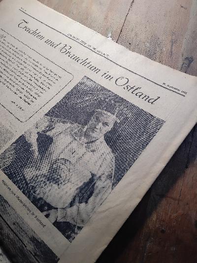 Deutsche Zeitung im Ostland  21. September 1941 - Front Cover