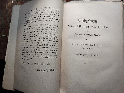 Dorpater Juristische Studien  Band III, Heft 2 u. 3 - Front Cover