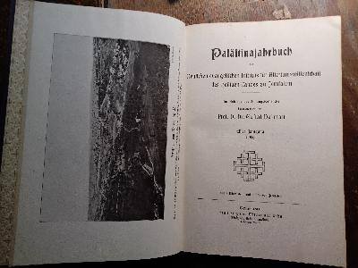 Palästinajahrbuch des Deutschen Evangelischen Instituts für Altertumswissenschaft des Heiligen Landes zu Jerusalem  1915 - Front Cover
