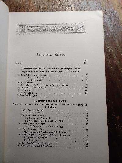 Palästinajahrbuch des Deutschen Evangelischen Instituts für Altertumswissenschaft des Heiligen Landes zu Jerusalem  1915 - Front Cover