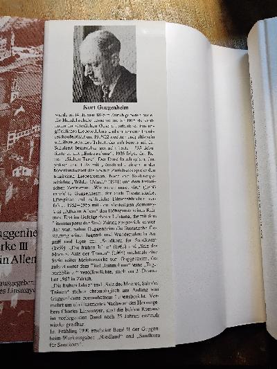 Die grossen Romane  Die frühen Jahre / Salz des Meeres, Salz der Tränen / Riedland / Sandkorn für Sandkorn / Alles in Allem. Zum 100. Geburtstag von Kurt Guggenheim am 14. Januar 1996 - Front Cover