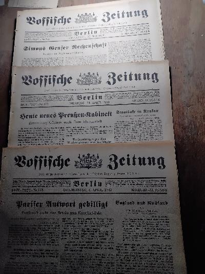 Vossische+Zeitung+Nr.+163%2C+172%2C+251++April%2FMai+1933
