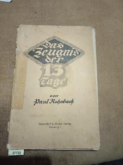 Das Zeugnis der 13 Tage - Front Cover