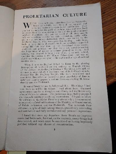 Proletarian Culture  No Compromise with Bolshevism  Russia United and Free   No. 11 - Front Cover