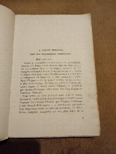 Les Cino Etapes du Judaisme Emancipe  (Die fünf Etappen der jüdischen Emanzipation) - Front Cover