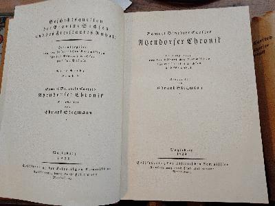 Atzendorfer Chronik - Front Cover