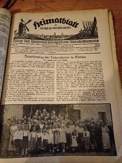 Heimatblatt für das Land um obere Aller und Ohre  Jahrgang 1935 - Front Cover