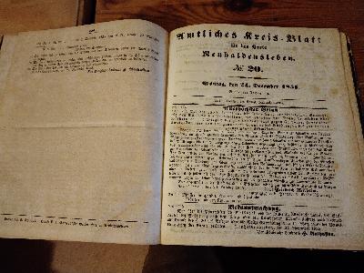 Amtliches Kreisblatt für den Kreis Neuhaldensleben - Front Cover