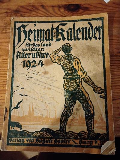 Heimat - Kalender für das Land zwischen Aller und Ohre 1924 - Front Cover