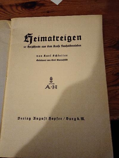 Heimatreigen  16 Holzschnitte aus dem Kreis Neuhaldensleben - Front Cover