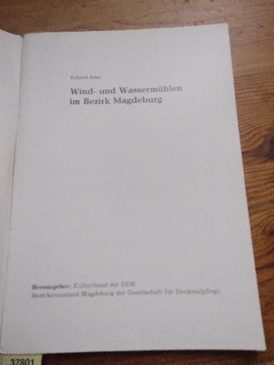 Wind- und Wassermühlen im Bezirk Magdeburg - Front Cover