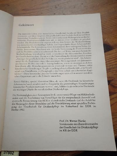 Wind- und Wassermühlen als technische Denkmale  Die Mühlen in Geschichte und Gesellschaft - Front Cover