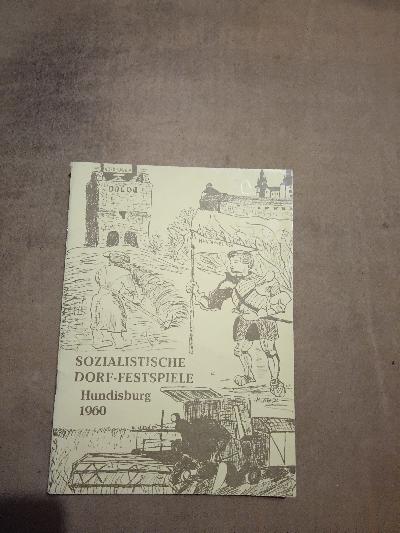 Sozialistische Dorf - Festspiele  Hundisburg 1960 - Front Cover