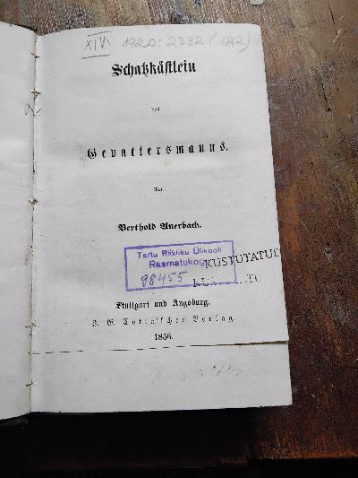 Schatzk%C3%A4stlein+des+Gevattersmanns