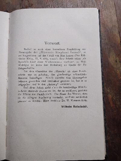 Stephan Isaak  Ein Kölner Pfarrer und Hessischer Superintendent im Reformationsjahrhundert. Sein Leben, von ihm selbst erzählt und aus gleichzeitigen Quellen ergänzt - Front Cover