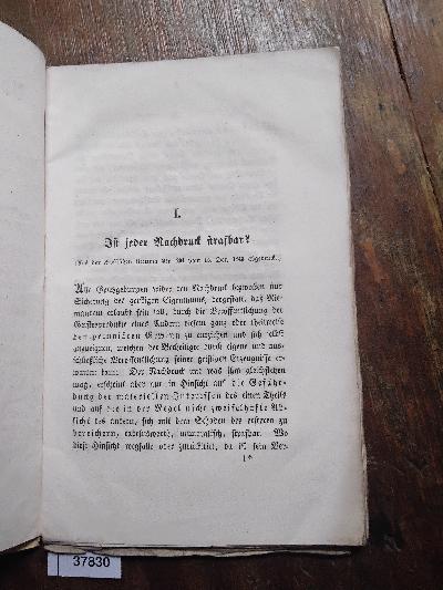 Vollständige Acten in der wider mich auf Denunciation des Criminalgerichts zu Berlin eingeleiteten Untersuchung wegen angeblicher Beleidigung dieses Gerichts durch öffentliche Kritik einer von ihm in der Schelling-Paulussche Angelegenheit erlassenen Verfügung  Erstes Heft  Veranlassung zur Denuntiation.  Die Untersuchung - Front Cover