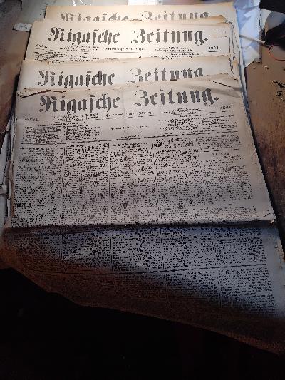 Rigasche Zeitung Nr. 281,283,285,286,289,290,291,295,296,297,300,301 - Front Cover