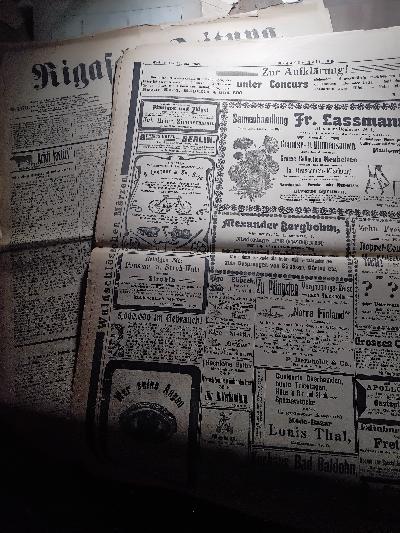 Rigasche Zeitung Nr. 49,120,160 - Front Cover