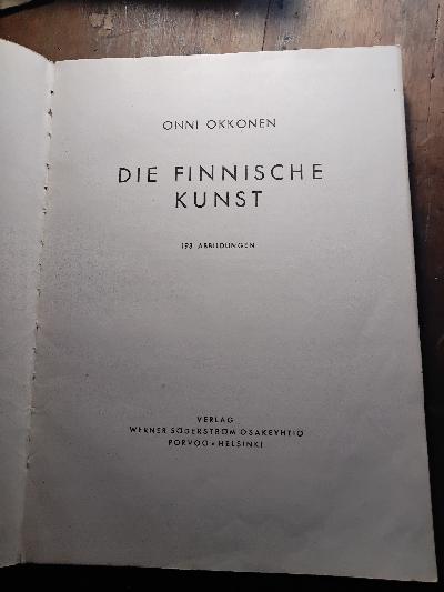 Die finnische Kunst - Front Cover