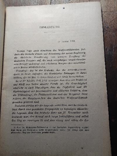 Die Gründe der deutschen Kapitulation vom 11. November 1918  Nach amtlichen Urkunden des französischen Hauptquartiers - Front Cover