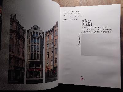 Riga Jugendstilmetropole   Art nouveau Metropolis   Jugendstila Metropole - Front Cover
