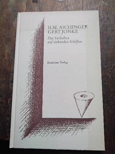 Das Verhalten auf sinkenden Schiffen  (Reden zur Verleihung des Erich-Fried-Preises 1997) - Front Cover