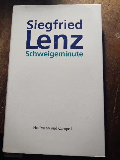 Schweigeminute  Novelle - Front Cover