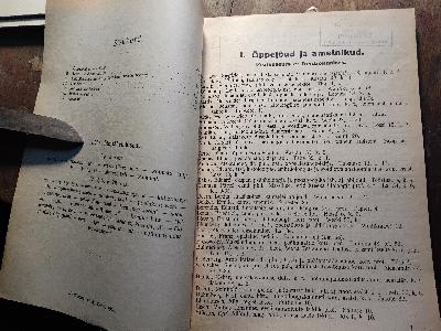 Eesti Wabariigi Tartu Ülikooli Isiklik Koosseis  1. Detsember 1926  (Persönliche Zusammensetzung der Universität Tartu der Republik Estland im Jahr 1926) - Front Cover