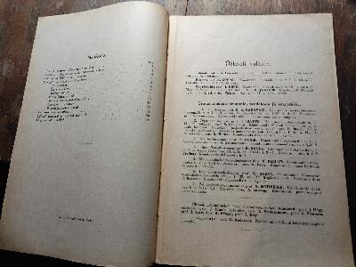Eesti vabariigi tartu ülikooli Loengute ja Praktiliste Tööde Kava  1928. Aasta II Poolaastal    (Vorlesungs- und Praktikumsplan der Universität Tartu, Republik Estland, Zweites Semester 1928) - Front Cover