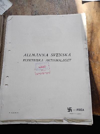 Allmänna Svenska Elektriska Aktiebolaget  ASEA - Front Cover