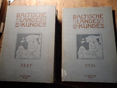 Baltische Landeskunde  im Verein mit mehreren Mitarbeitern herausgegeben  2 Bände - Front Cover