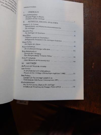 Ilse Aichinger  Dossier 5 - Front Cover