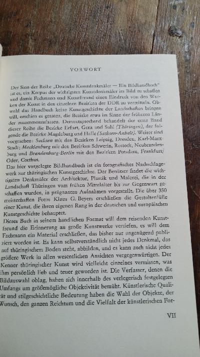 Deutsche Kunstdenkmäler  Ein Bildhandbuch  Bezirke  Erfurt  Gera  Suhl - Front Cover