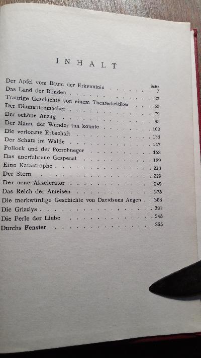 Der Apfel vom Baum der Erkenntnis  Novellen - Front Cover