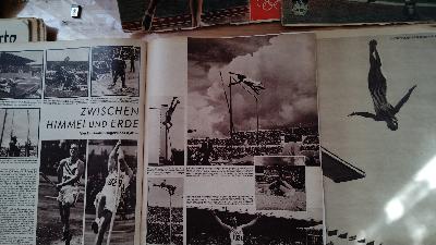 Olympische Sommerspiele Helsinki 1952 4 Original Zeitschriften; Olympische Sommerspiele Helsinki 1952 Teil 1 und Teil 2, Sport Echo im Bild  2 Sondernummern - Front Cover
