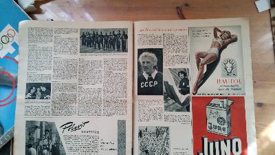 Olympische Sommerspiele Helsinki 1952 4 Original Zeitschriften; Olympische Sommerspiele Helsinki 1952 Teil 1 und Teil 2, Sport Echo im Bild  2 Sondernummern - Front Cover