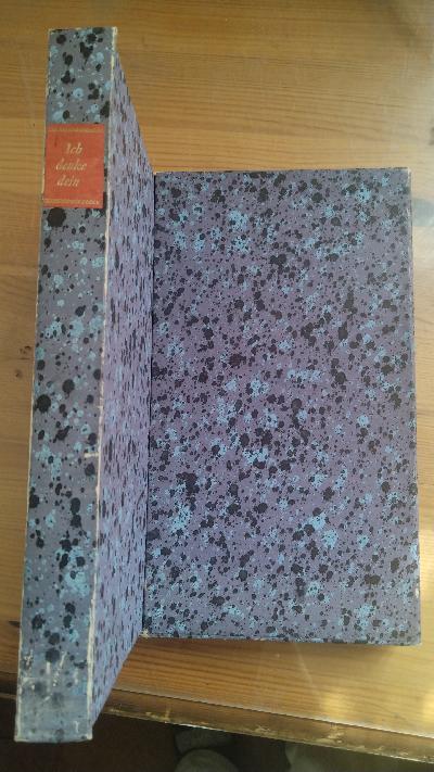 Ich denke dein   Deutsche Liebesgedichte aus Acht Jahrhunderten - Front Cover