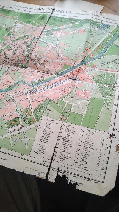 Übersichts - Plan der Stadt Quedlinburg - Front Cover