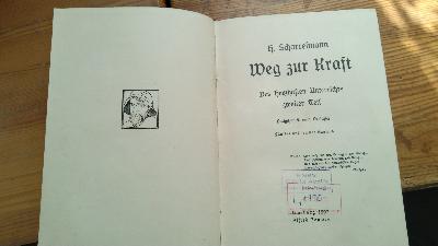 Weg zur Kraft  Des herzhaften Unterrichts zweiter Teil - Front Cover