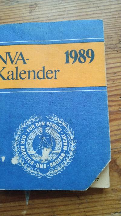 NVA - Kalender 1989 - Front Cover