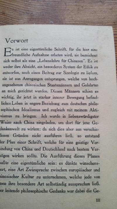 Das Lebensproblem in China und Europa - Front Cover