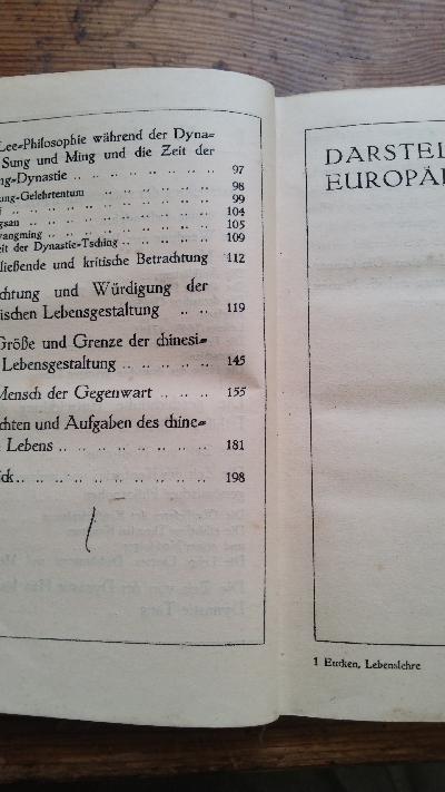 Das Lebensproblem in China und Europa - Front Cover