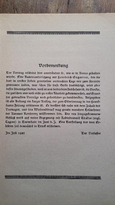 Individuum und Gesellschaft   Vortrag gehalten auf der Aarauer Studien Konferenz am 21. April 1921   Mit einem Anhang Vom echten Tode - Front Cover