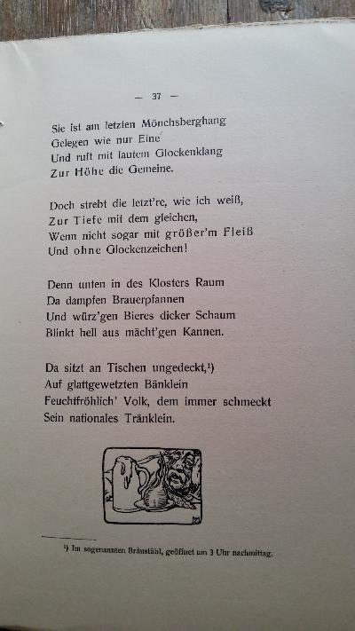 Ein Rundgang durch die Salzachstadt  in Reimen ernst und heiter mit Bildern fast auf jedem Blatt, 'nem Plänchen u.s.w.  - Front Cover