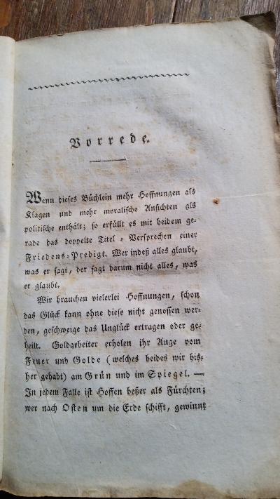 Friedens - Predigt an Deutschland - Front Cover