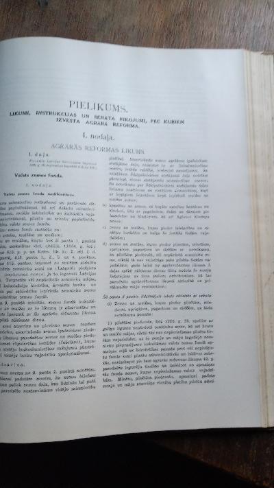 Latvijas Agrara Reforma  Agrārās reformas likuma desmit gadu atcerei - Front Cover