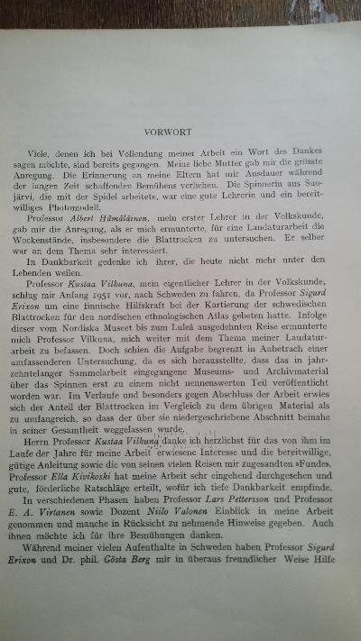 Das Spinnen in Finnland  unter besonderer Berucksichtigung schwedischer Tradition - Front Cover