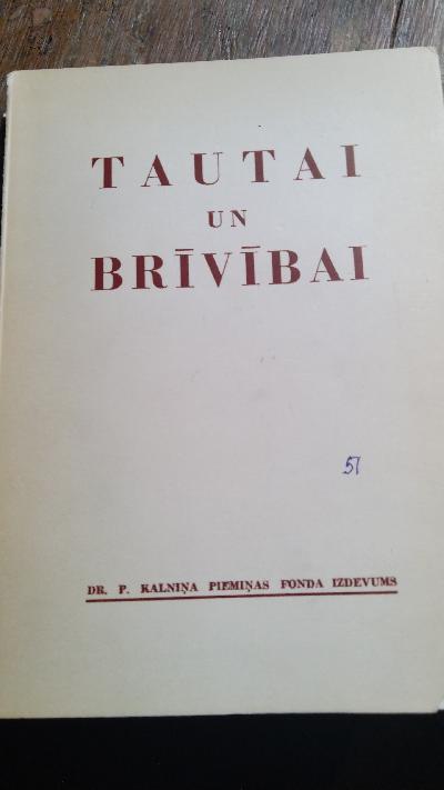 Tautai un Briviba - Front Cover