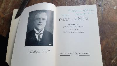 Tautai un Briviba - Front Cover